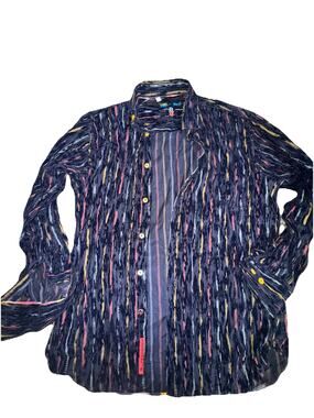 Men’s Retro Aztec Button Up Viscotti Black Small Button Up Rodeo Shirt (ap14)
